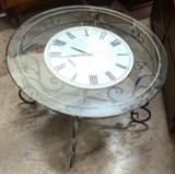 Glass Quartz Clock Table 18