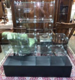 12 Glass 1'x1' Display Cubes with Extras cubes and 2 Bases