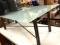 Brass and Frozen Glass Coffee Table 46