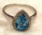 Sterling Silver Aquamarine ring Size 7