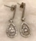 Sterling silver White Sapphire earrings