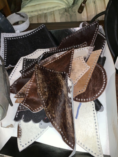 Lot of Steer Hide Pieces