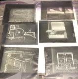 15 Old Glass Mechanical/ Textbook/Manual Slides