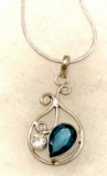 5ct Sterling silver Apatite 1 2/3