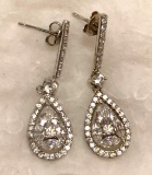 Sterling silver White Sapphire earrings