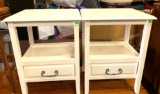 Pair of Pier One Night Stands with 1 drawer in each 27