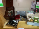 Lot of Jewelry Boxes with Jewelry