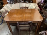 Vintage Dining Room Table with 4 Chairs 30