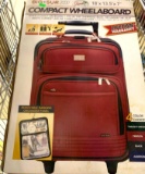 Compact Wheelaboard Crimson Suitcase