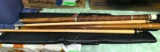 2 Pool Cues with Cases