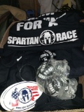20+ NEW Spartan Racing T Shirts size small-Large, Stickers and Bracelets