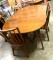 Dining Room Table with 4 Chairs and a leaf