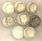 8 Silver Dimes (2 Are Mercury) 1937-1964