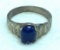 Sterling Silver Blue sapphire Ring Size 6