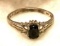 Sterling Silver Onyx Ring Size 6
