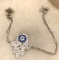 Sterling Silver Blue Sapphire Bracelet or Anklet