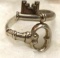 Sterling Silver Key Ring Size 7