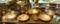 18 Copper Pieces- Candle Holders, Tea Kettle etc