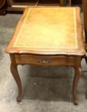 Leather Top End Table 29