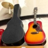 Acoustic Granada Guitar No Strings and Hard Case