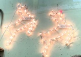 2 light up reindeer