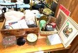 Lot of Vintage Items- Jewelry Boxes, Picture Frame, Coin Purses etc