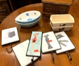 Clothes Hangers, Loaf Pans and Jewelry Box