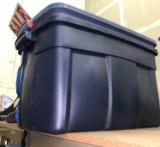 2 Large Rubbermaid Bins with Matching Lids