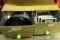 Two Drawer Storage with Porcelain Knobs with Records and Reel to reel