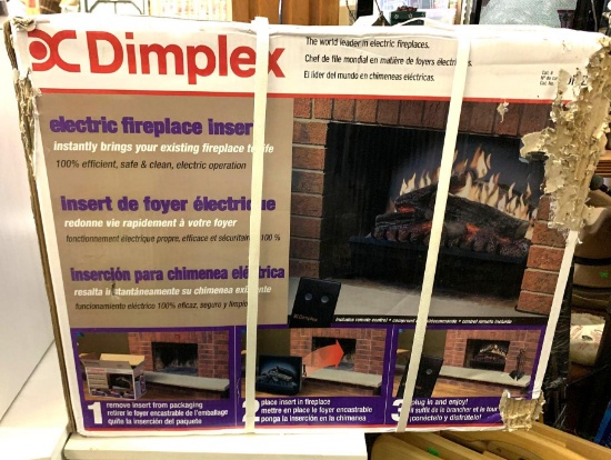New In Box DC Dimplex Electric Fireplace Insert #DFI2309 ( Box Has Damage)