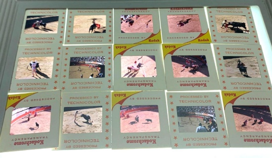 30 Vintage Bull Fight Slides 70's?