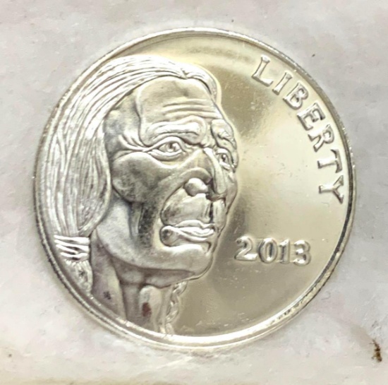One Troy Oz .999 Fine Silver Round