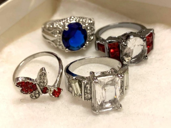 4 Gemstone Rings
