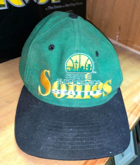 Seattle Super Sonics Hat #1684 of 2000 Signed by George Karl