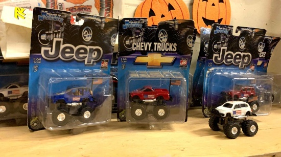 9 Muscle Machine Cars- 8 are New in Package