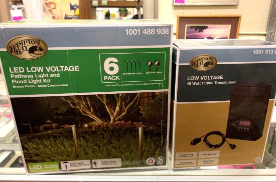 New Hampton Bay LED Low Volt Pathway Lites (6pack) and Transformer