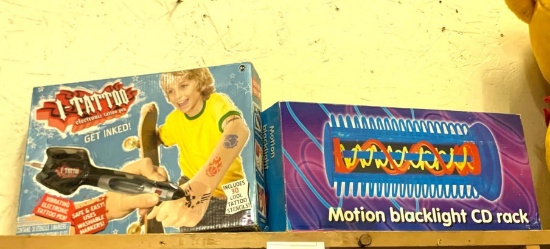 I Tattoo Electric Tattoo Pen for Kids and Motion Black Lite CD Rack