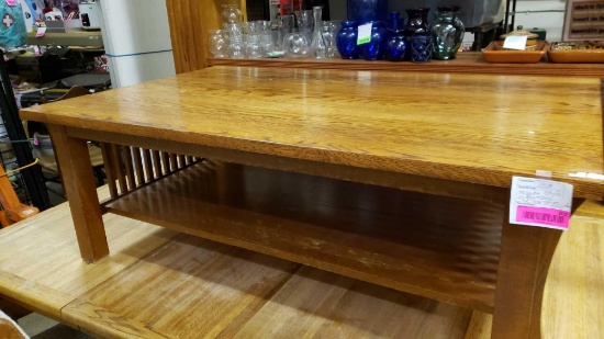 Mission style coffee table