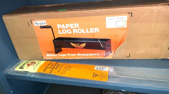 Gun Cleaning Rod And Paper Log Roller