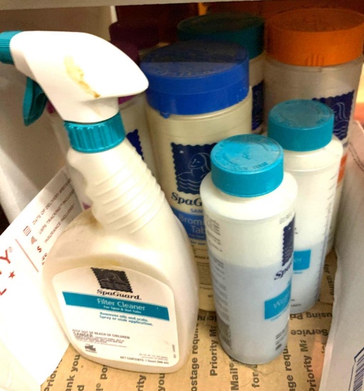 Lot of Hot Tub Chemicals