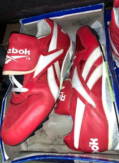2 Pair of Reebok Baseball Shoes Both Size 10