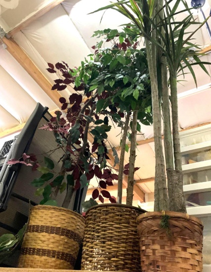 3 Faux House Trees