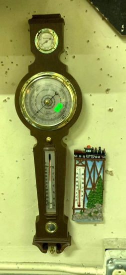 Barometer and Temperature Gauge