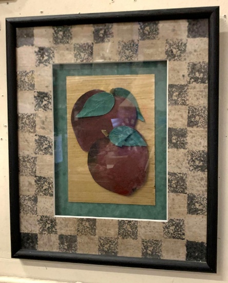 Framed Apple Artwork 16" x 19"