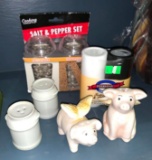 4 Sets and Salt and Pepper Shakers