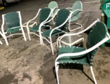 4 Lawn Chairs and 2 Tables
