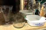 2 Cornell Serving Dishes and Glass Bowls etc