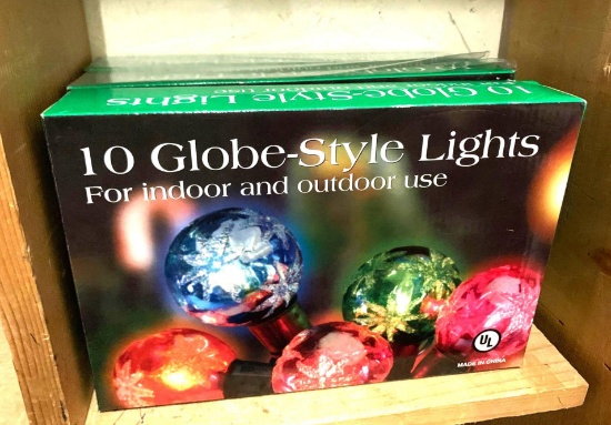 3 New Boxes of 10 Globe Style Lights