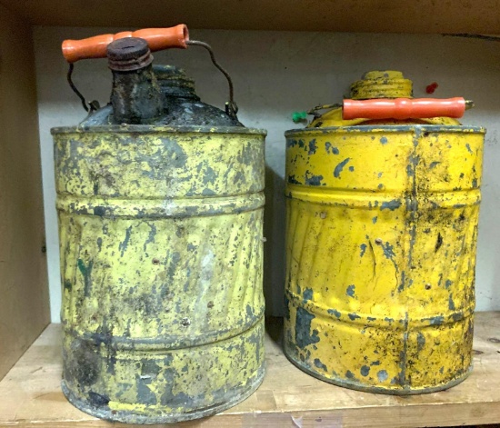 2 Vintage Oil Cans