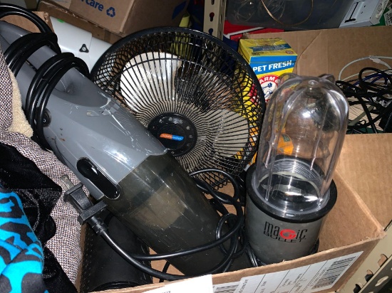 Coffee Grinder, Hand Vacuum and table Top Fan